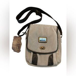 Mackinaw Island stonewashed Canvas Crossbody Bag